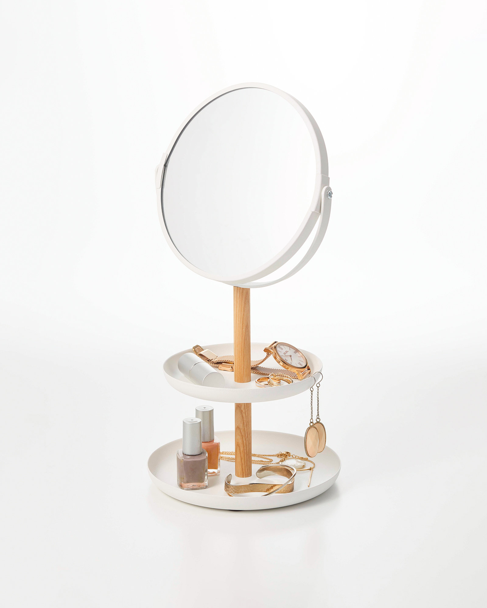 https://assets.wfcdn.com/im/93560787/compr-r85/2308/230876935/yamazaki-home-accessory-trays-and-mirror-steel-wood-mirror-diameter-59-inches.jpg