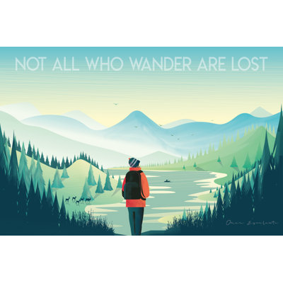 «Not All Who Wander» par Omar Escalante, impression sur toile tendue
