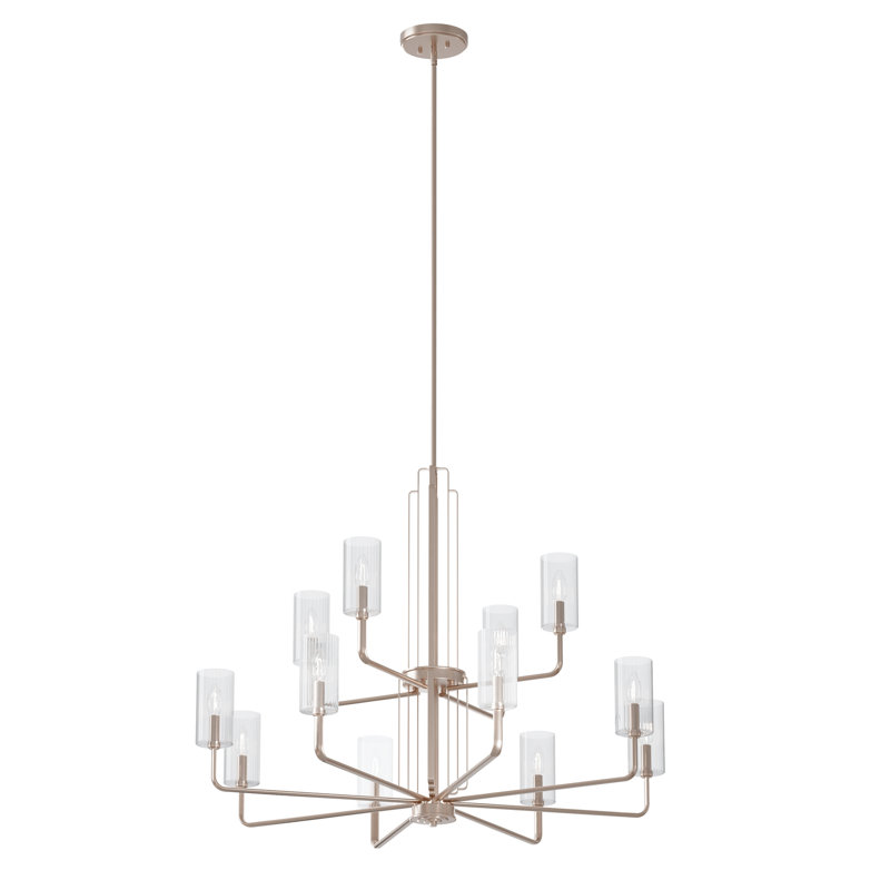 Lustre Kimrose 12Lt, Nickel poli