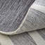 Peconic Hand Woven Wool Abstract Area Rug in Ivory/Dark Gray-1970339733