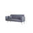 71-Inch Convertible Love Seat Sofa, American Vintage Grey Velvet Material, Suitable For Small Living Room, Bedroom, Office-51390500