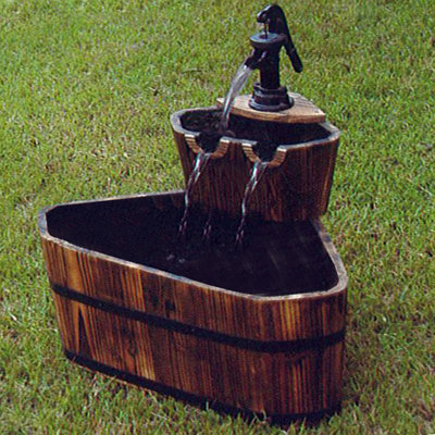 Outdoor Wood Floor Fountain