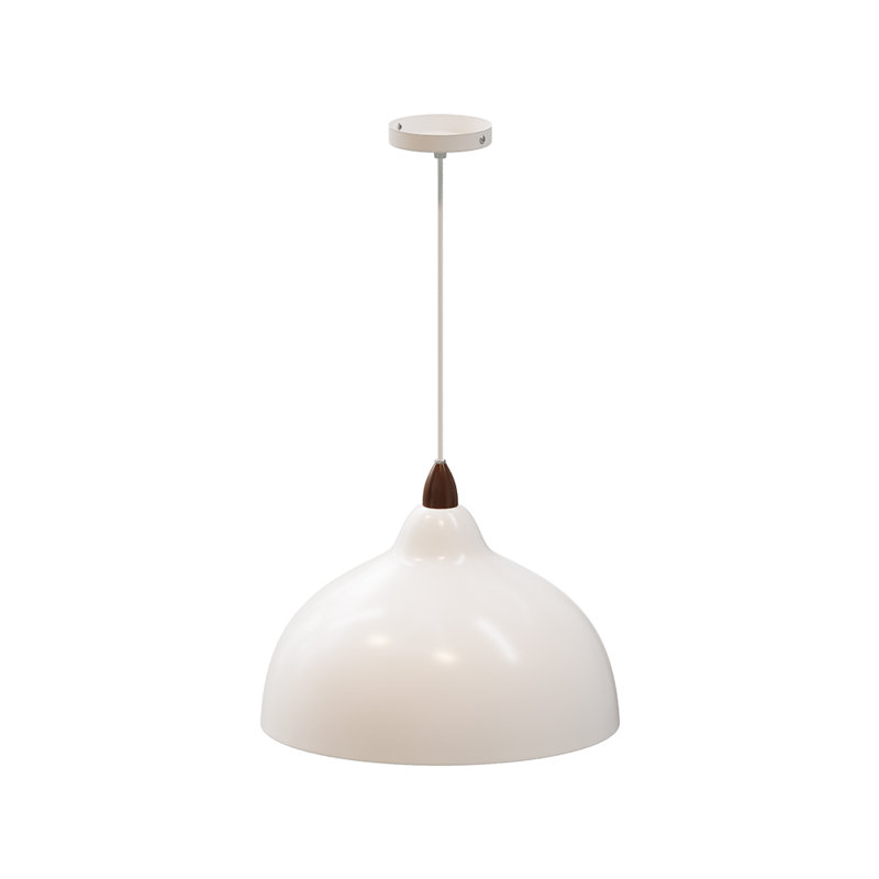 1 - Light White Dome Pendant