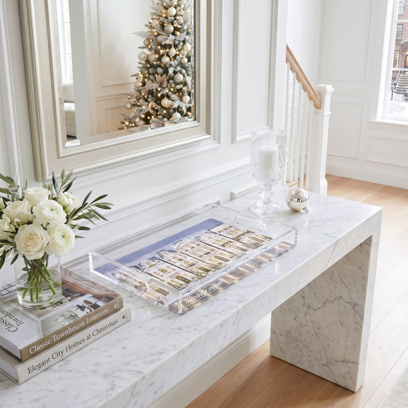 Acrylic Decorative Tray, 22.5" x 14.5"D