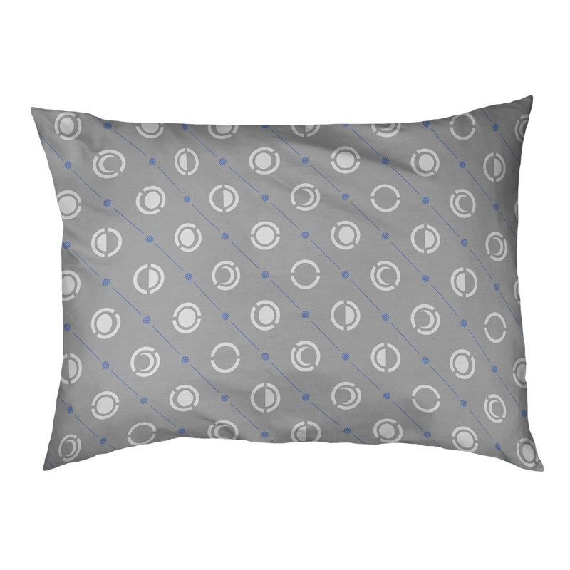 Coussin d’extérieur pour chien moon phases Chenault, Moyen (l 40 po x P 6,5 po x H 30 po), Bleu / Gris
