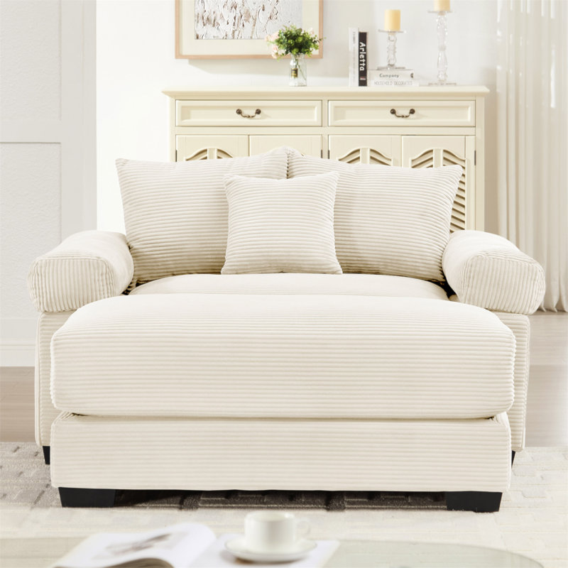 Canapé modulaire surdimensionné 54,3 po Cloud, Beige