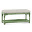 Summer Retreat Wicker Shelf Storage Bench-71425178-71425234