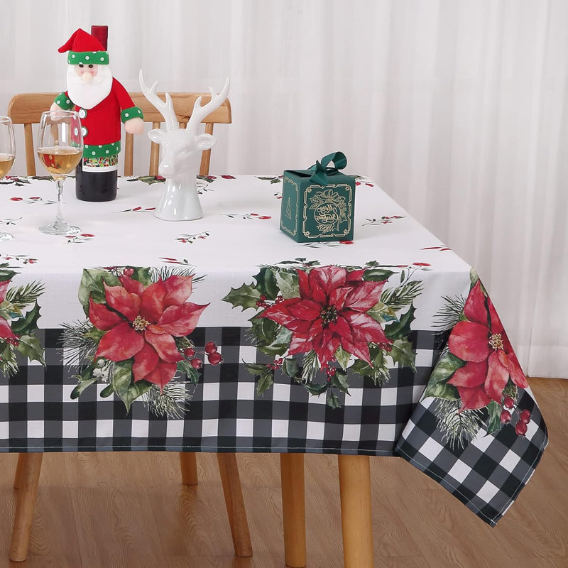 Christmas Table Cloth Rectangle 60X84 Inch