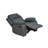 Manual Reclining Faux Leather Armchair Dark Grey-123043864