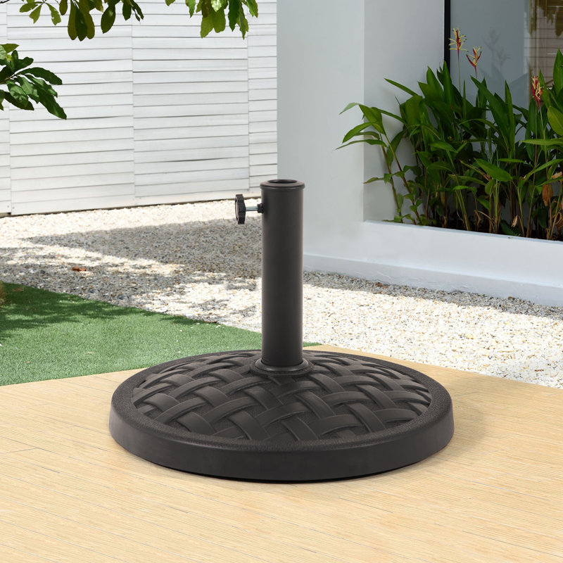 Base de parasol autoportante en résine
