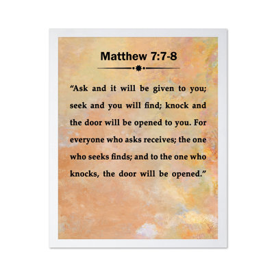 Matthew 7:7-8