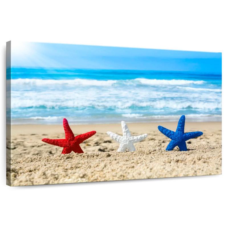 Beach patriotic starfish Aletra, H 24 po x l 36 po