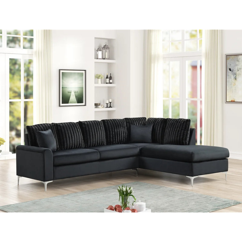 Wandis Sectional, Black