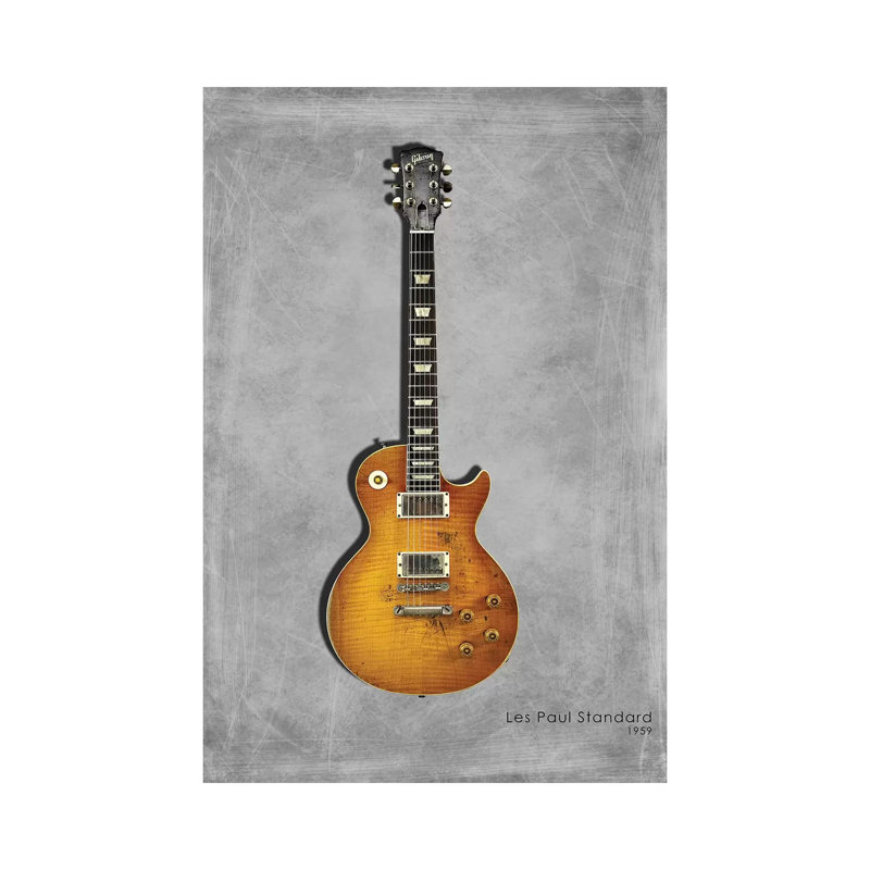 Gibson Les Paul Standard, 1959 by Mark Rogan - Wrapped Canvas Print, 66.04 cm H x 45.72 cm W x 3.175 cm D