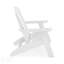 Chaise Adirondack à dossier incurvé St. Simons - PEHD durable, porte-gobelet intégré, idéale pour la détente en plein air-123236948