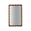 Miroir mural 36,02 po Mid-Century Modern Swirl