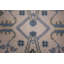 Tapis de couloir oriental ivoire et bleu fait à la main Oushak 3 x 8