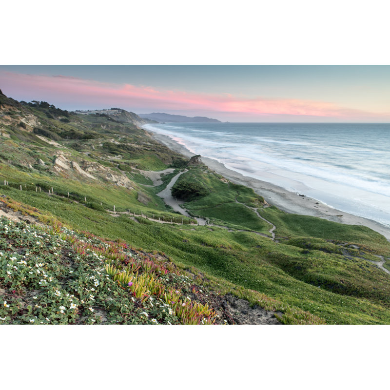 Fort Funston Coastal - Wrapped Canvas Print, 30cm H x 46cm W x 3.8cm D
