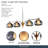 Ember 4-Light Smoked Glass LED Chandelier - Black