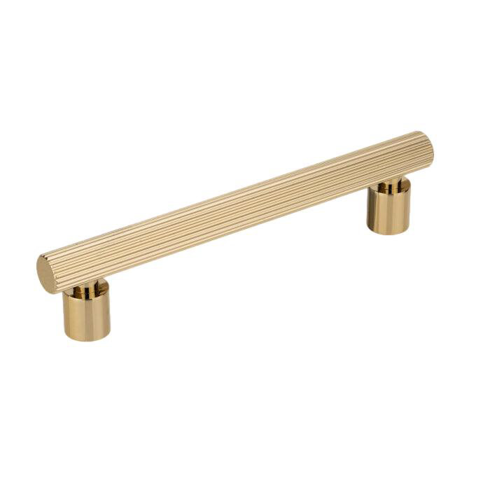 Polished Gold "Elite" 6-5/16 in. Drawer Pull, 5"