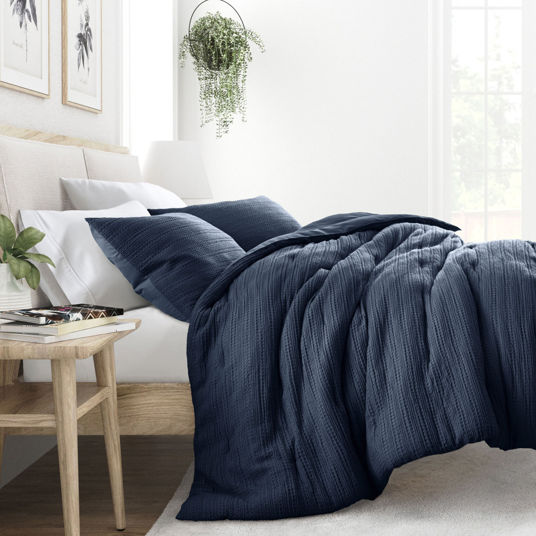 Boysen All Season Textured Down Alternative Comforter Set Ebern Designs 