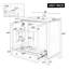 Meuble-lavabo simple 30 po avec comptoir en céramique Gloria-1007970004