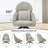Areyah Swivel Accent Chair with Pillow Comfy Lounge Chair-865267196
