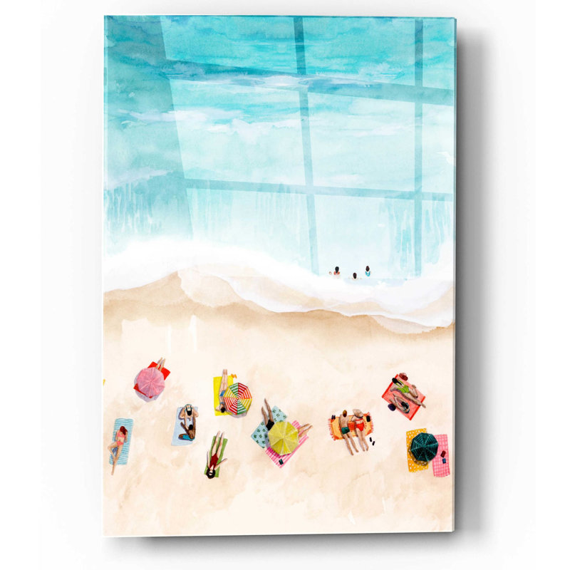 Beach Week II - Peinture sans cadre, H 16 po x l 12 po x P 0,13 po