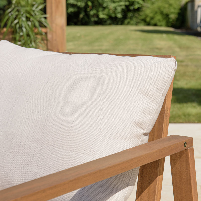 Garden Furniture Set 5 Seaters In Oiled Acacia