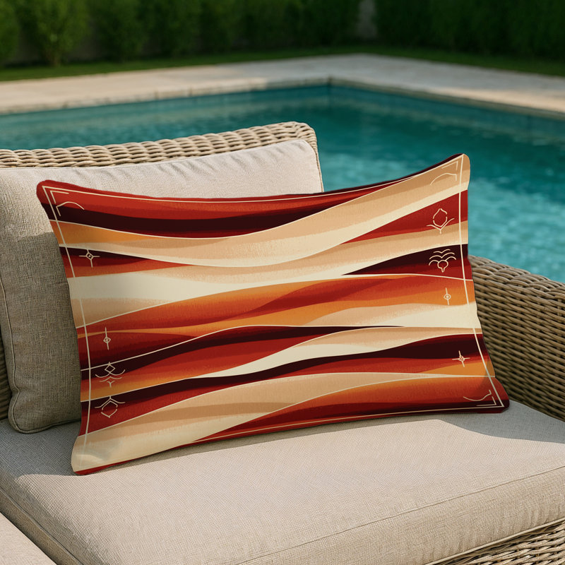 Amber Echo Indoor And Outdoor Throw Pillow, Rectangle 14"H x 20"W