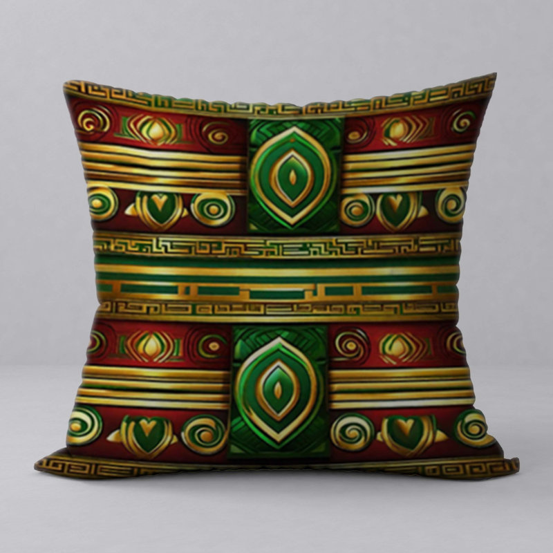 Abstract Reversible Throw Pillow