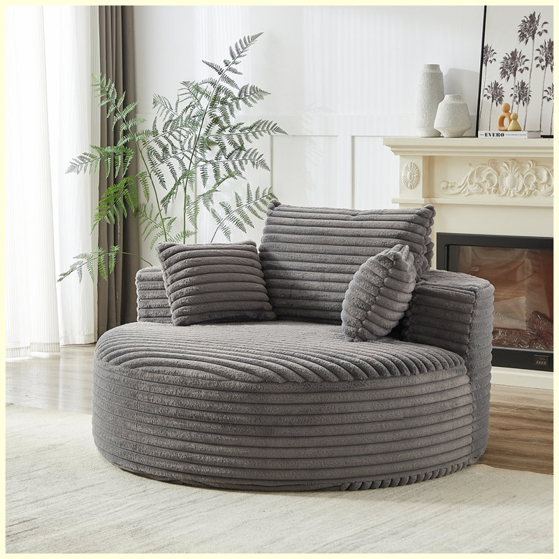 Fauteuil-lit moderne pour salon, Gris