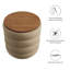 Repose-pieds rond avec rangement en velours de 17,3 po Modway Mezzo-97667391