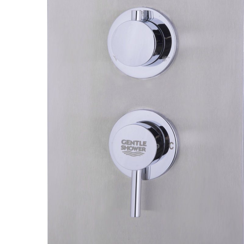 Panneau de douche 59,1 "avec pomme de douche fixe