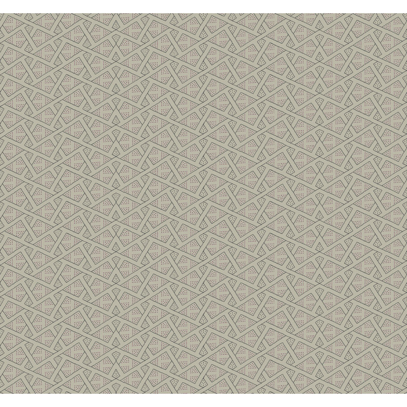 Rouleau de papier peint Alidade, Taupe / Argent / Magenta