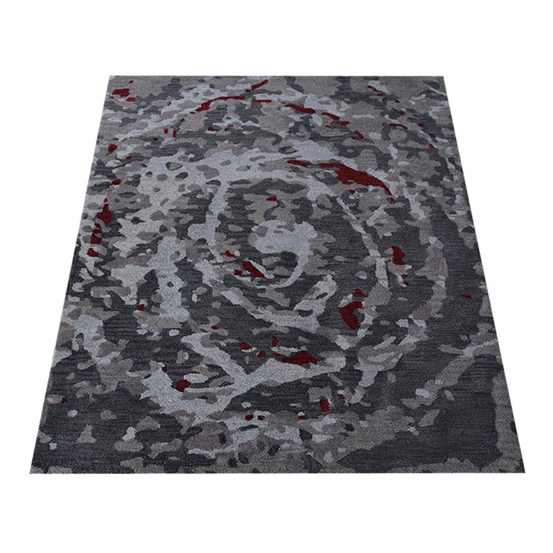 Manns Hand Tufted Wool Eco-Friendly Area Rugs - Rectangle, Multicolor, Abstract Modern Design, High Pile Thick Handmade Anti Skid Area Rugs for Living Room, Bed Room