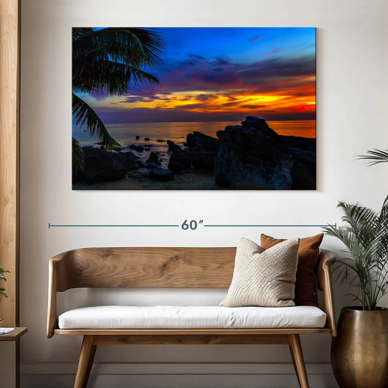 Gillard Caraïbes Gillard Sunset, H 34 po x l 51 po