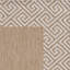 Tapis carré carré touffeté à motif géométrique-1996539598