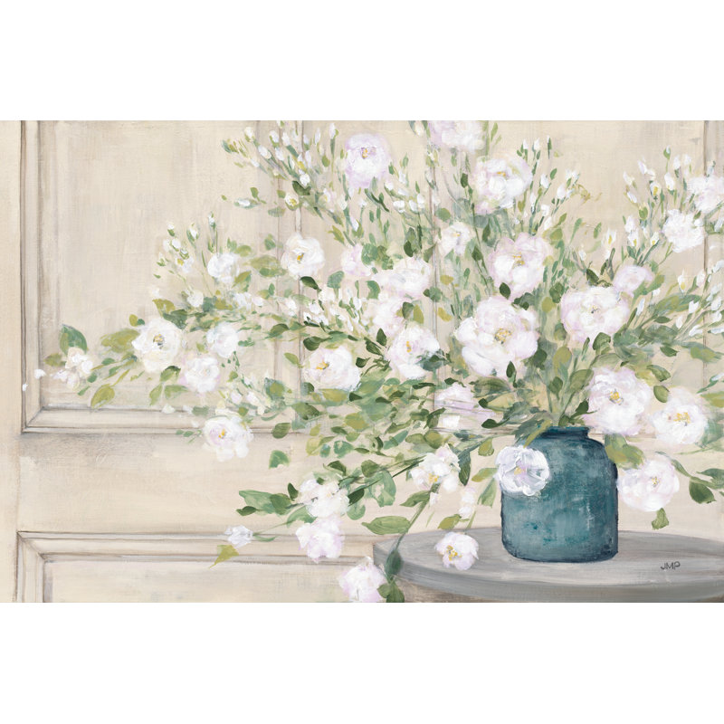 " White Bouquet ", 48" H x 32" W x 1.25" D, No, Wrapped Canvas