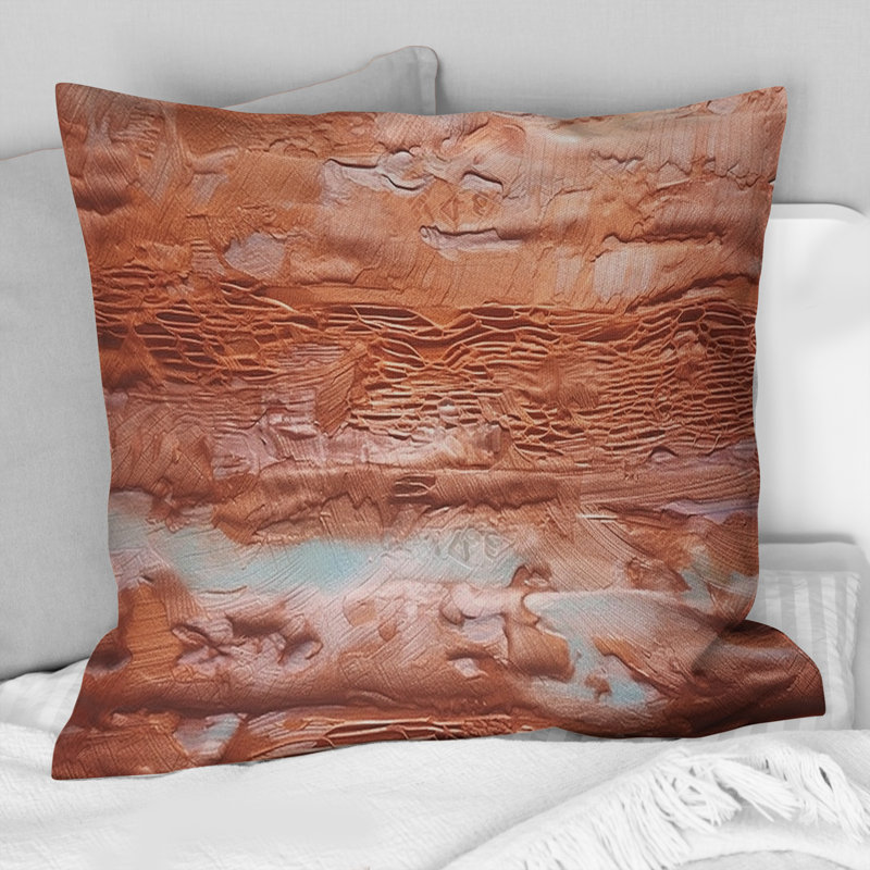 «Terracotta Bliss Texture Abstract II», reproduction de peinture abstraite