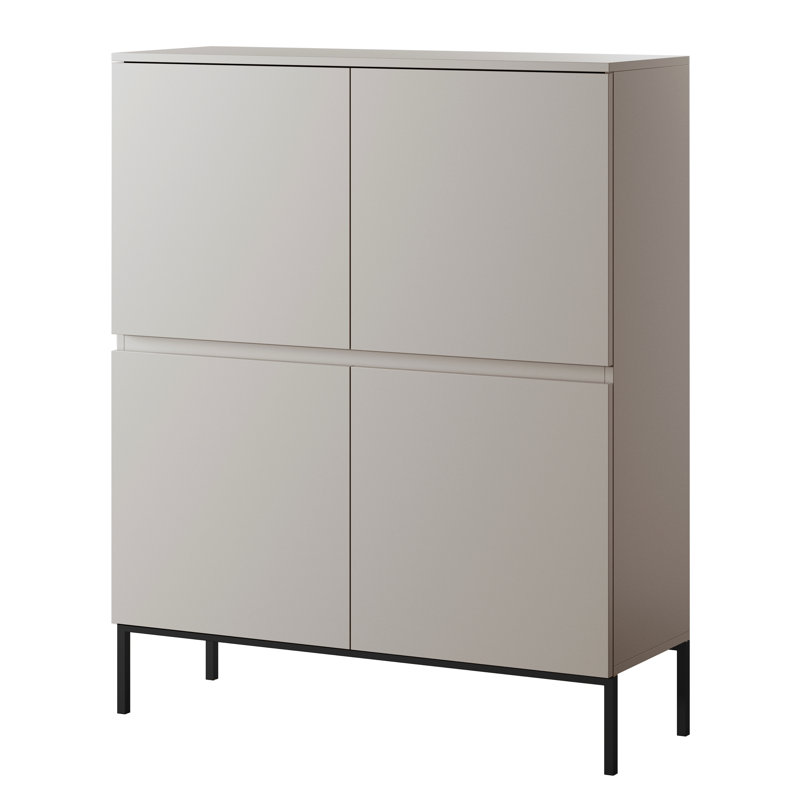 Madhwi 100cm Sideboard, Beige/Black
