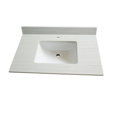 Plateau de meuble-lavabo simple 37 po