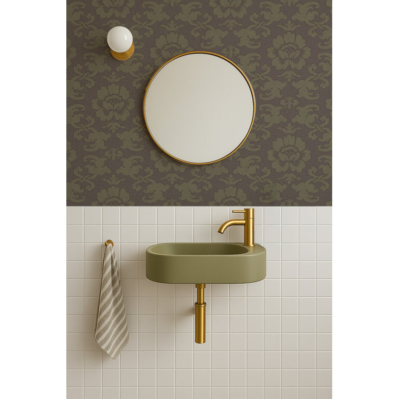 Silken Poppy - Wallpaper, Non-pasted, Antique Shadow