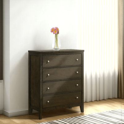 4-Drawer Chest Of Drawers Dark Cocoa
