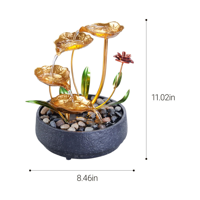 Fontaine de table avec fontaine de lotus