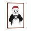 Santa Panda by Balazs Solti - Floater Frame Print on Canvas-459275856-459275857