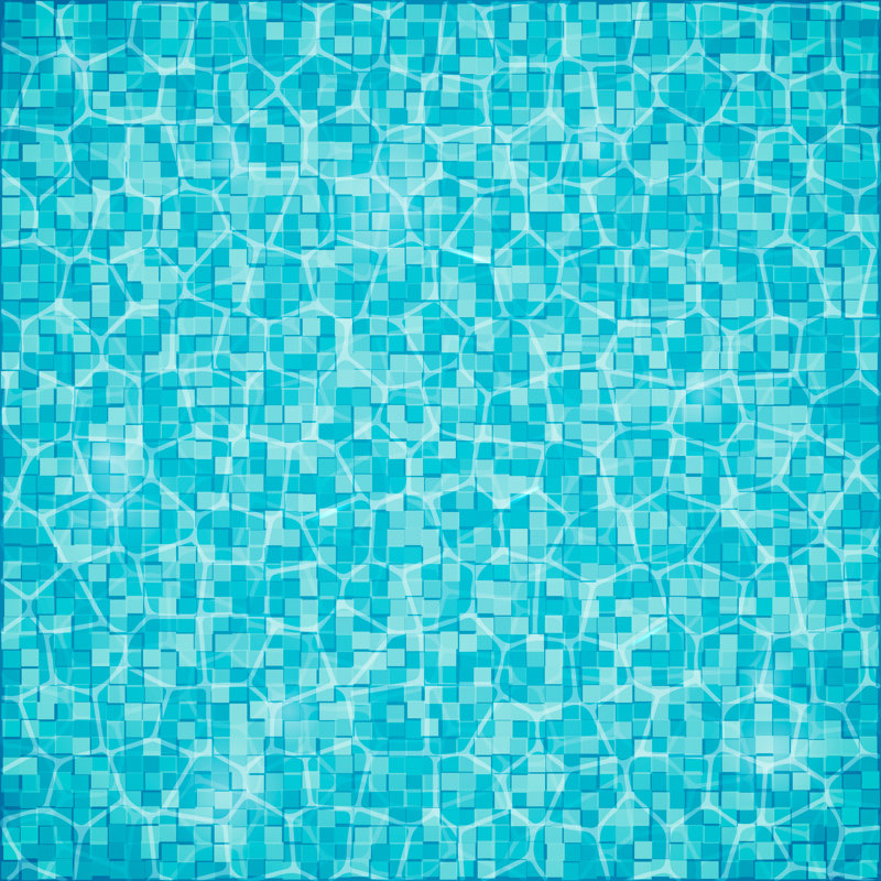 Piscine, fond - photographie sur toile tendue, H 20 po x l 20 po