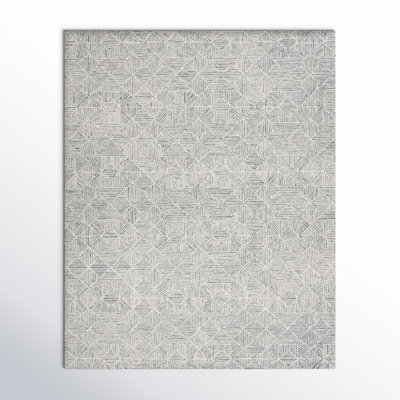 Linsly Handmade Light Green/Ivory Rug