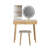Bove Vanity Table Set with 3 Modes Adjustable Brightness Mirror with Free Stool