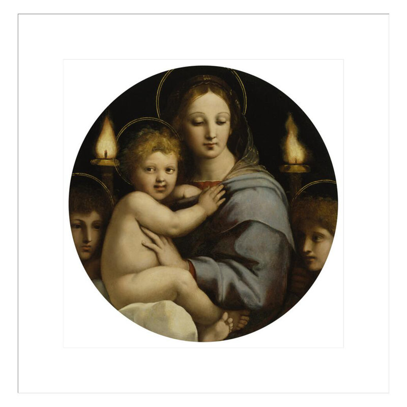 Madonna of the Candelabra par Raphael, impression giclée sur cadre, H 18,11 po x l 17,75 po